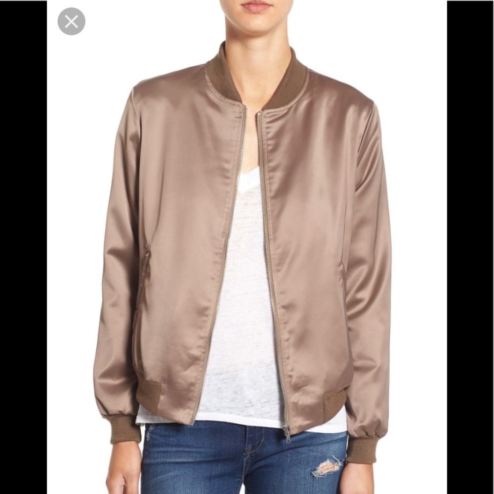 Missguided satin bomber jacket